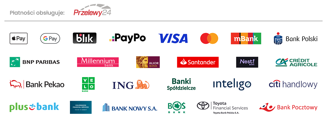 Płatności obsługują Przelewy24